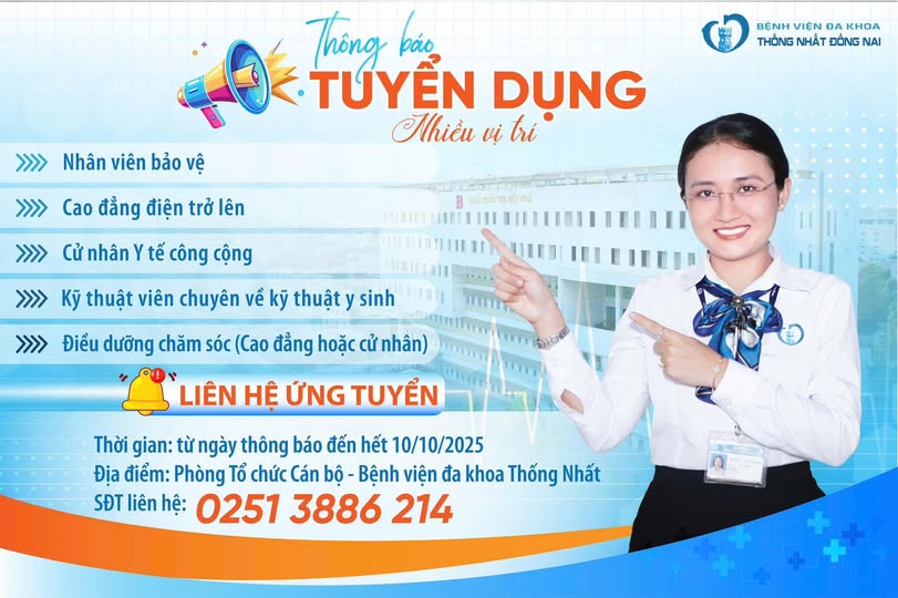 THÔNG BÁO TUYỂN DỤNG