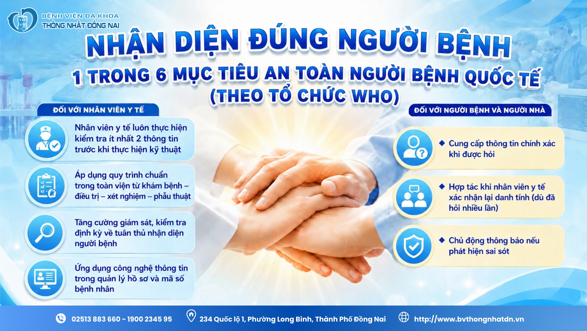AN TOÀN NGƯỜI BỆNH – BẮT ĐẦU TỪ VIỆC NHẬN DIỆN ĐÚNG!