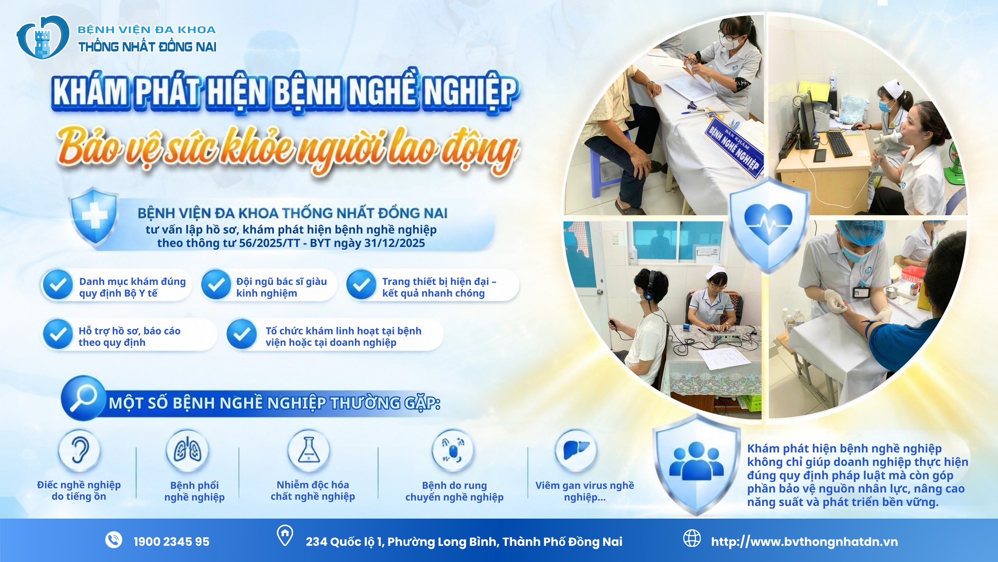 KHÁKHÁM PHÁT HIỆN BỆNH NGHỀ NGHIỆP – BẢO VỆ SỨC KHỎE NGƯỜI LAO ĐỘNG