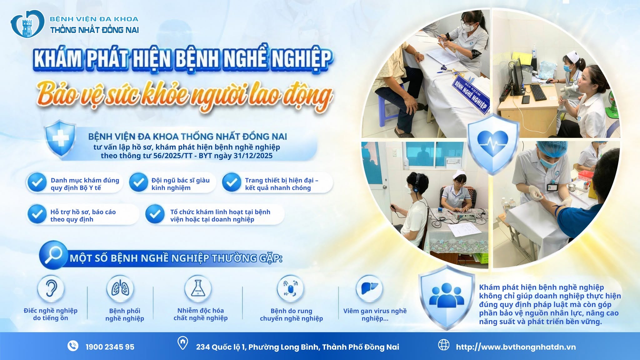 KHÁM PHÁT HIỆN BỆNH NGHỀ NGHIỆP – BẢO VỆ SỨC KHỎE NGƯỜI LAO ĐỘNG